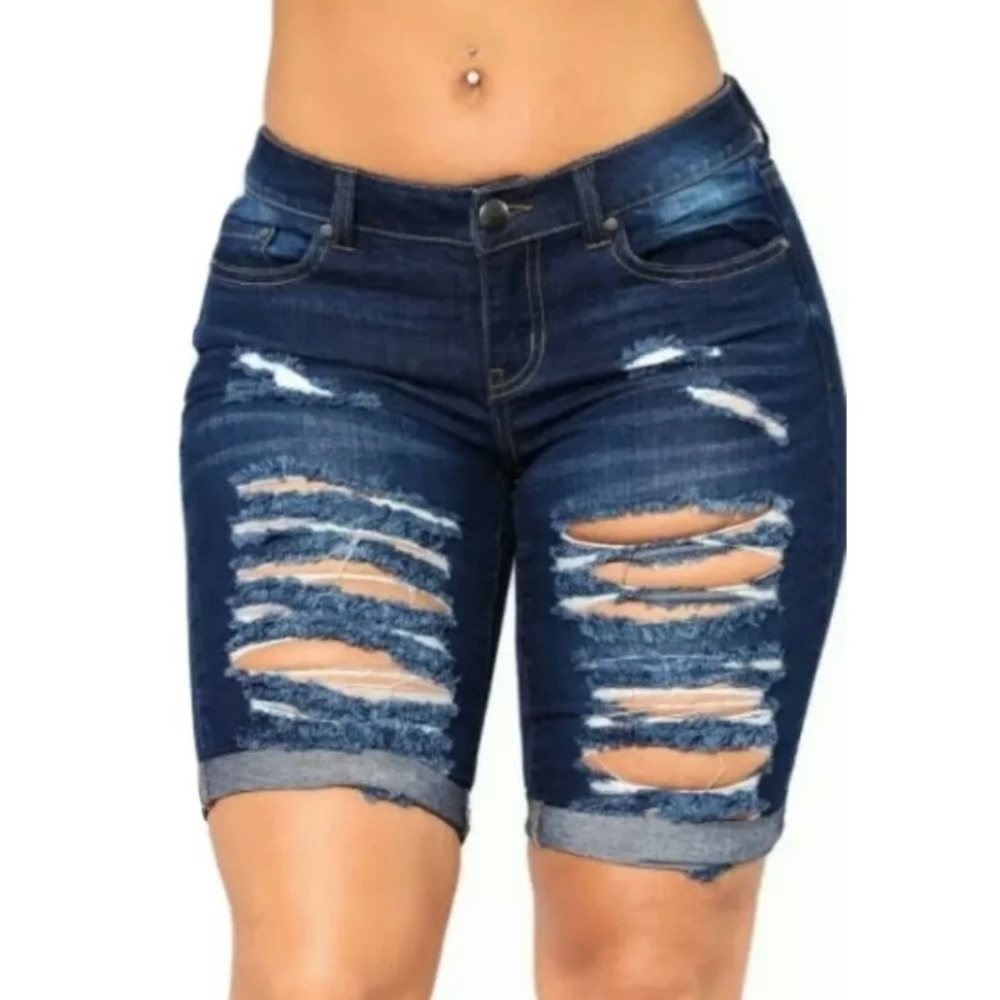 🆕 Distressed Blue Jean Shorts